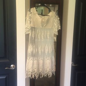 Lacy pullover dress
